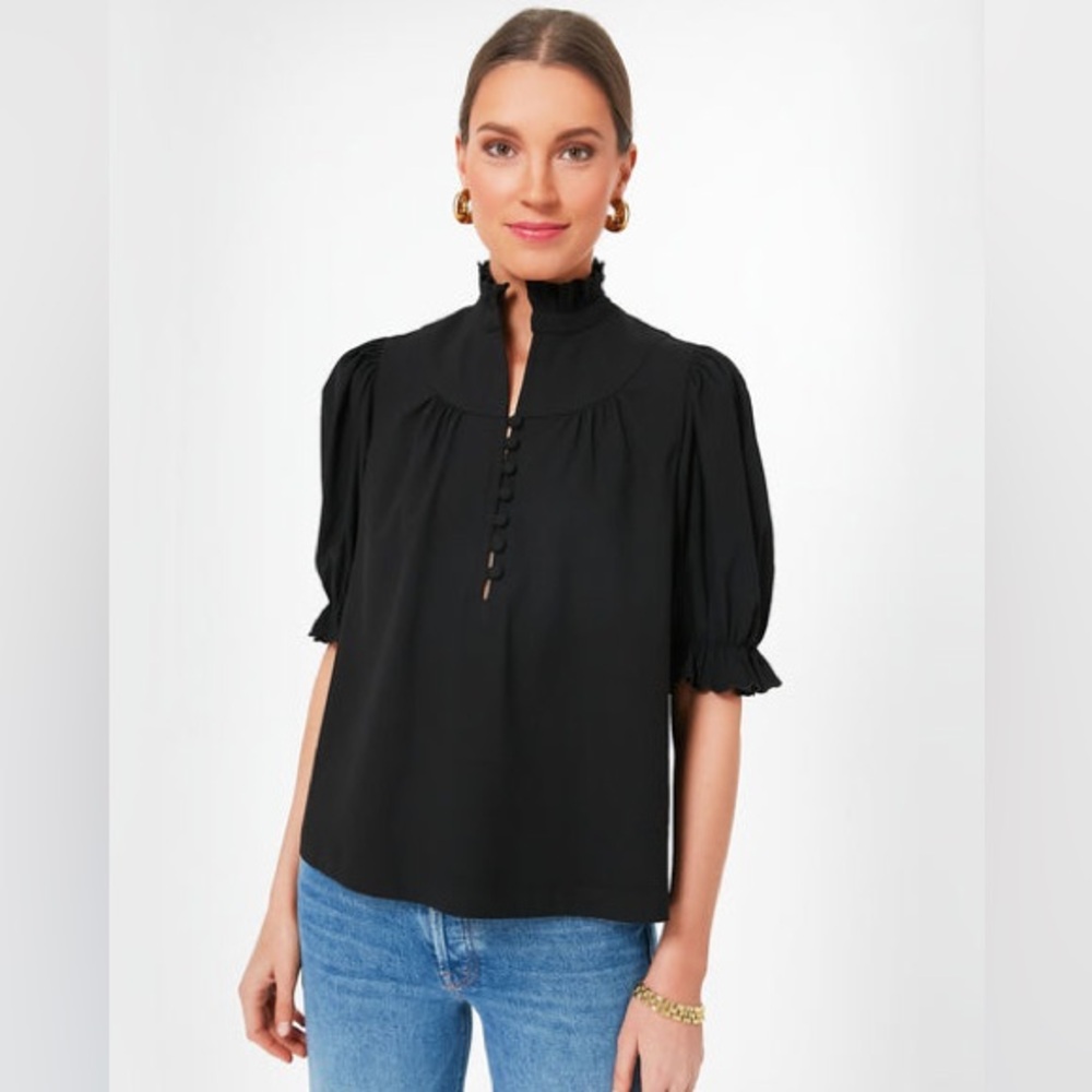 Pomander Place Black Selena Blouse